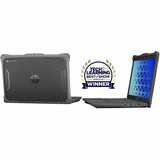 Extreme Shell-F2 Slide Case for HP Fortis X360 Chromebook G3/G5 11" & HP X360 (Non-Fortis) G4/G3 (Gray/Clear) — HP-ESF-FX3CB-G5-GRY