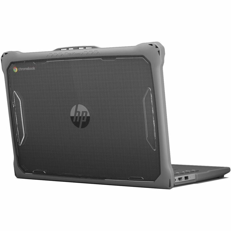 Extreme Shell-F2 Slide Case for HP Fortis X360 Chromebook G3/G5 11" & HP X360 (Non-Fortis) G4/G3 (Gray/Clear) — HP-ESF-FX3CB-G5-GRY