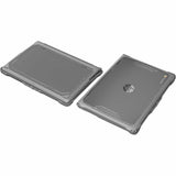 Extreme Shell-F2 Slide Case for HP Fortis X360 Chromebook G3/G5 11" & HP X360 (Non-Fortis) G4/G3 (Gray/Clear) — HP-ESF-FX3CB-G5-GRY