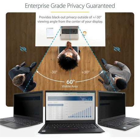 StarTech.com 14in Laptop Privacy Screen For 16:9 Displays, Anti-Glare Privacy Filter with 51% Blue Light Reduction, Matte/Glossy — 14L-PRIVACY-SCREEN
