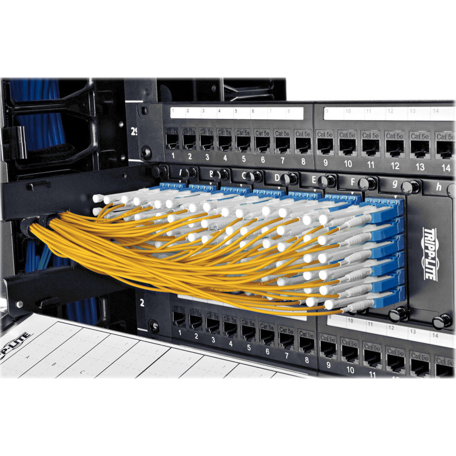 Eaton Tripp Lite Series Duplex Singlemode 9/125 Fiber Patch Cable (LC/LC), Push/Pull Tabs, 3 m (10 ft.) — N370-03M-T