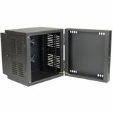 Eaton Tripp Lite Series SmartRack 12U Switch-Depth Wall-Mount Small Rack Enclosure for Harsh Environments, Hinged Back, 230V — SRWX12USNEMA