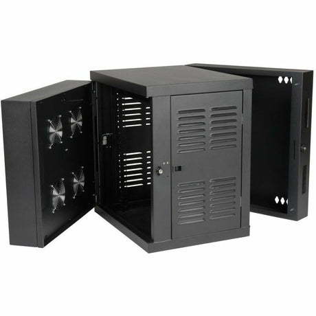 Eaton Tripp Lite Series SmartRack 12U Switch-Depth Wall-Mount Small Rack Enclosure for Harsh Environments, Hinged Back, 230V — SRWX12USNEMA