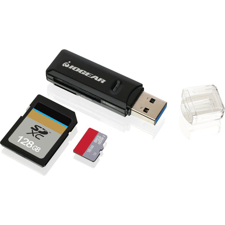 IOGEAR Compact USB 3.0 SDXC/MicroSDXC Card Reader/Writer — GFR305SD