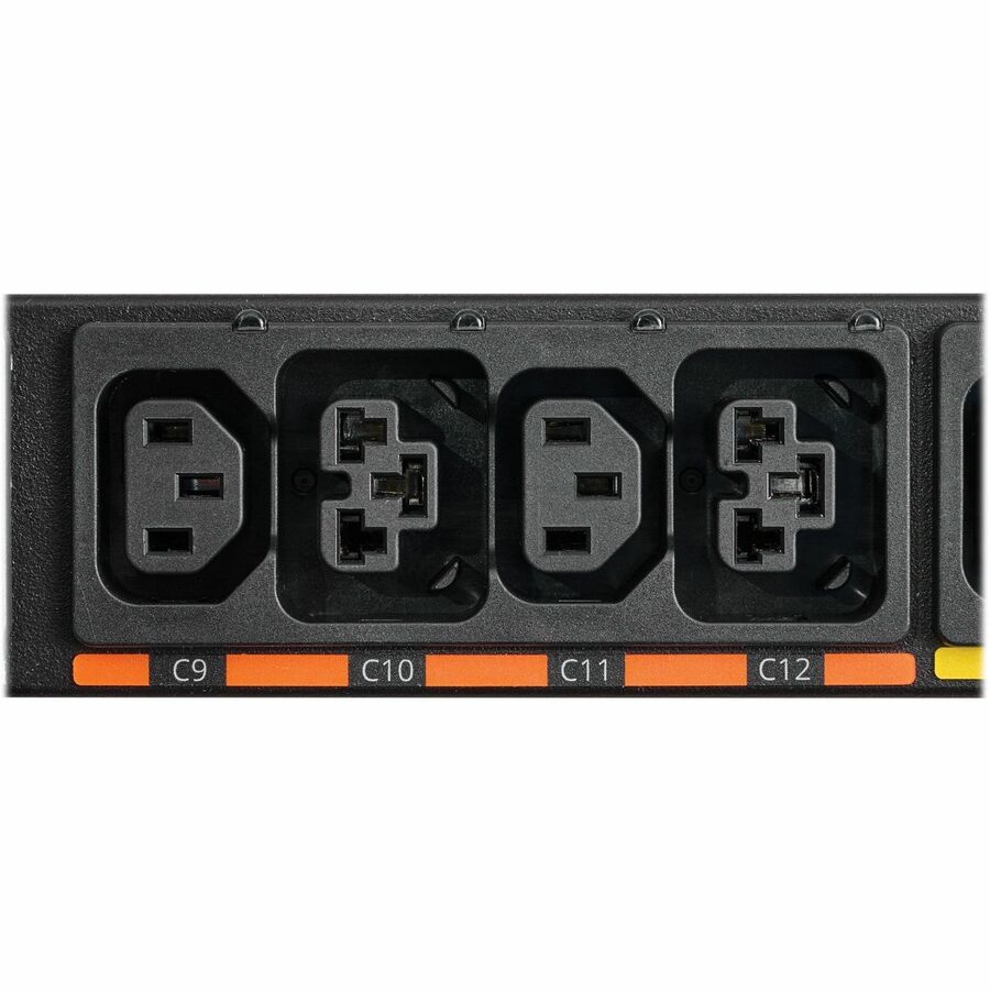 Eaton 3-Phase Managed Rack PDU G4, 240/415V, 48 Outlets, 24A/32A, 17.3kW, 532P6W Input, 10 ft. Cord, 0U Vertical, TAA — EVMAG332C