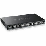 ZYXEL XGS2220-54 48-Port Gigabit L3 Managed and Nebula Pro Cloud Managed Switch with 4 SFP+ 10G Uplinks and 2 10G Ethernet Ports — XGS2220-54