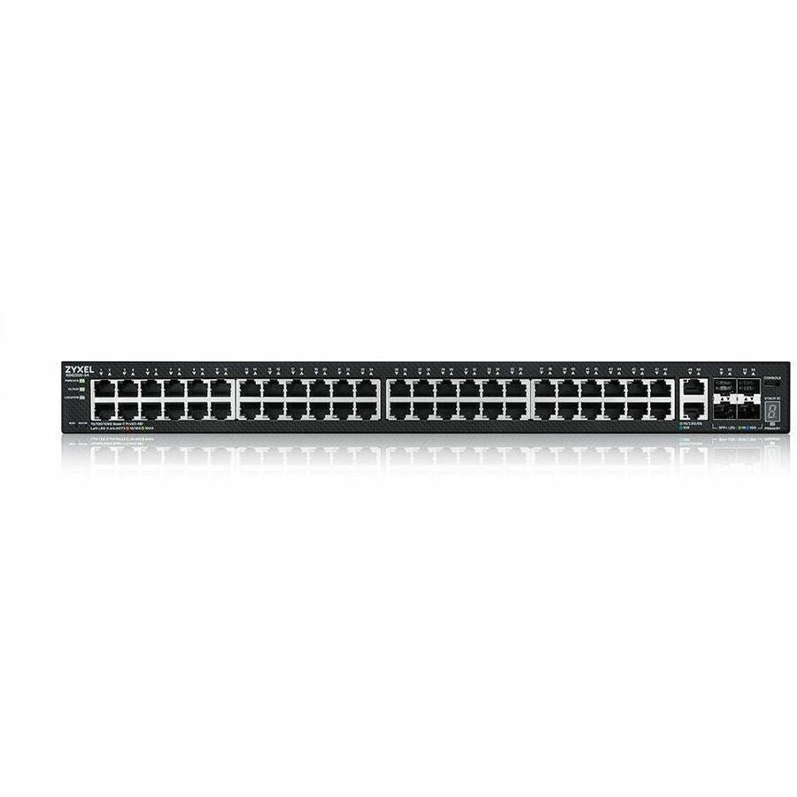 ZYXEL XGS2220-54 48-Port Gigabit L3 Managed and Nebula Pro Cloud Managed Switch with 4 SFP+ 10G Uplinks and 2 10G Ethernet Ports — XGS2220-54