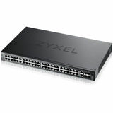 ZYXEL XGS2220-54 48-Port Gigabit L3 Managed and Nebula Pro Cloud Managed Switch with 4 SFP+ 10G Uplinks and 2 10G Ethernet Ports — XGS2220-54