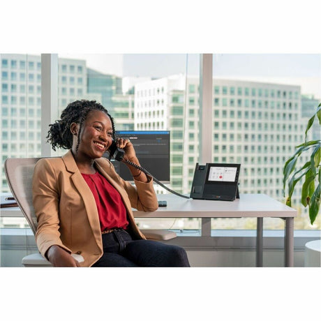 Poly CCX 600 IP Phone - Corded - Corded/Cordless - Bluetooth, Wi-Fi - Desktop - Black — 82Z85AA