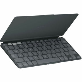 Logitech Keys-To-Go 2 Portable Wireless iPad Keyboard With Built-in Cover, Slim and Compact Wireless Keyboard for iPad, iPhone, Mac, and Apple TV, Easily Switch Between Devices (Graphite) — 920-012866