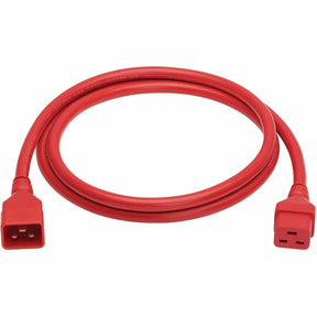Eaton Tripp Lite Series Power Extension Cord, C20 to C19 - Heavy-Duty, 20A, 250V, 12 AWG, 6 ft. (1.8 m), Red — P036-006-ARD