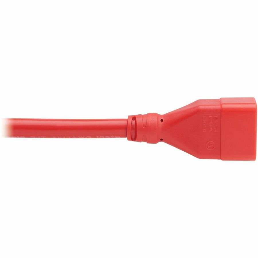 Eaton Tripp Lite Series Power Extension Cord, C20 to C19 - Heavy-Duty, 20A, 250V, 12 AWG, 6 ft. (1.8 m), Red — P036-006-ARD