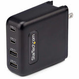 StarTech.com 100W USB-C Wall Charger, 2x USB-C, 2x USB-A, Fast Charging Portable GaN Power Adapter, PD 3.0, 6ft/1.8m USB-C to USB-C Cable — 2210GCN-WALL-CHARGER