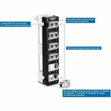 TRENDnet 12-Port Blank Angled Wall Mount Keystone Patch Panel, TC-KP12V, Use with TRENDnet Keystone Jacks (Sold Separately), Snap-in Style, Quick and Easy Access, 89D Wall Mount Bracket Included — TC-KP12V