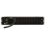 Eaton Tripp Lite Series 7.4kW Single-Phase Local Metered PDU, 230V Outlets (2-C19, 16-C13), IEC-309 230V 32A Blue, 12 ft. (3.66 m) Cord, 2U Rack-Mount, TAA — PDUMH32HV