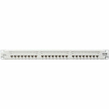 Eaton Tripp Lite Series 24-Port Cat6 Patch Panel - 4PPoE Compliant, 110/Krone, 568A/B, RJ45 Ethernet, 1U Rack-Mount, White, TAA — N252-P24-WH