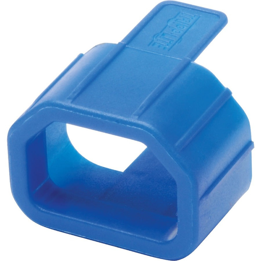 Eaton Tripp Lite Series Plug-Lock Inserts (C14 power cord to C13 outlet), Blue, 100 pack — PLC13BL