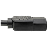 Eaton Tripp Lite Series Hospital-Grade Power Cord, NEMA 5-15P to C13 - Green Dot, 15A, 125V, 14 AWG, 25 ft. (7.62 m), Black — P006-025-HG15