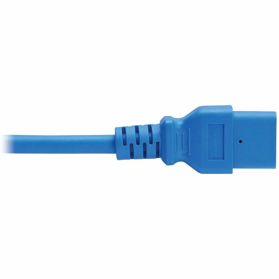Eaton Tripp Lite Series Power Cord, C14 to C21 - Heavy-Duty, 15A, 250V, 14 AWG, 2 ft. (0.6 m), Blue — P037-002-ABL