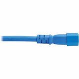 Eaton Tripp Lite Series Power Cord, C14 to C21 - Heavy-Duty, 15A, 250V, 14 AWG, 2 ft. (0.6 m), Blue — P037-002-ABL