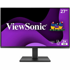 ViewSonic VG2752-2K 27 Inch IPS 1440p Ergonomic Monitor with Tilt, Swivel, Pivot, Height Adjust, 100Hz, 5-Port USB Hub, HDMI, DisplayPort, and 65W USB C Inputs — VG2752-2K