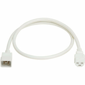 Eaton Tripp Lite Series Power Cord, C20 to C21 - Heavy-Duty, 20A, 250V, 12 AWG, 3 ft. (0.9 m), White — P035-003-AWH