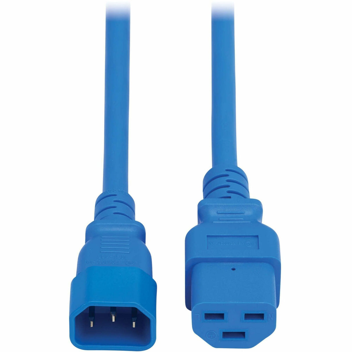Eaton Tripp Lite Series Power Cord, C14 to C21 - Heavy-Duty, 15A, 250V, 14 AWG, 2.5 ft. (0.76 m), Blue — P037-2P5-ABL