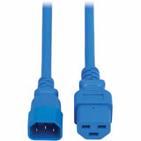 Eaton Tripp Lite Series Power Cord, C14 to C21 - Heavy-Duty, 15A, 250V, 14 AWG, 2.5 ft. (0.76 m), Blue — P037-2P5-ABL