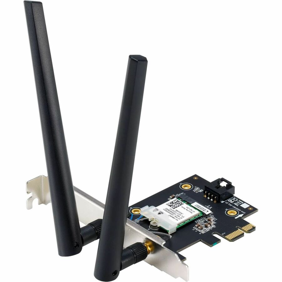 Asus PCE-BE6500 IEEE 802.11be Bluetooth 5.4 Tri Band Wi-Fi/Bluetooth Combo Adapter for Desktop Computer, Motherboard -TAA-compliant — PCE-BE6500