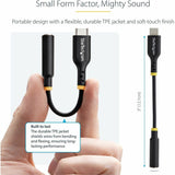 StarTech.com 5in (12.7cm) USB-C Audio Adapter to 3.5mm Headphone/Headset Jack, USB Type-C Aux Dongle, 32-bit DAC, For Laptop/Phone/Tablet — USBCAUDIO2