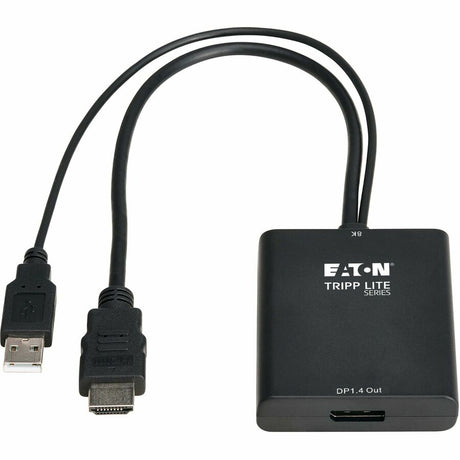Eaton Tripp Lite Series 8K HDMI to DisplayPort Active Converter (M/F) with USB Power, 1 ft. (0.3 m) — P130-06N-DP-8K