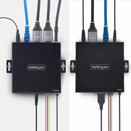 StarTech.com HDMI KVM Extender Over IP Network, 4K 60Hz, Driverless, HDMI and USB Over Ethernet/CAT6, AVoIP, Transmitter/Receiver Kit — IH2006-KVM-EXTENDER