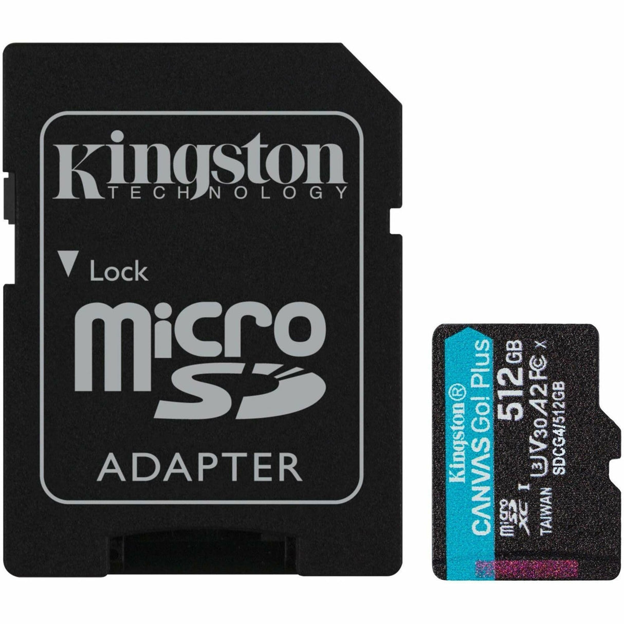 Kingston Canvas Go! Plus 512 GB Class 10/UHS-I (U3) V30 microSDXC — SDCG4/512GB