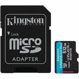 Kingston Canvas Go! Plus 512 GB Class 10/UHS-I (U3) V30 microSDXC — SDCG4/512GB