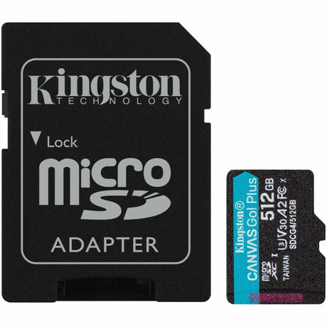 Kingston Canvas Go! Plus 512 GB Class 10/UHS-I (U3) V30 microSDXC — SDCG4/512GB