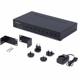 StarTech.com 8-Port HDMI KVM Switch with 1U Rack Mount Kit, 4K 60Hz HDMI 2.0, Push-Button & Hotkey Switching, TAA Compliant — R8AH202-KVM-SWITCH