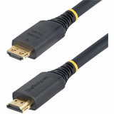StarTech.com 20ft (6m) Active High Speed HDMI Cable with Gripping Connectors, 4K 60Hz/1440p 144Hz 18Gbps, UHD HDMI 2.0 Cord, TPE Jacket — HDMI2-CABLE-GRIP-20F