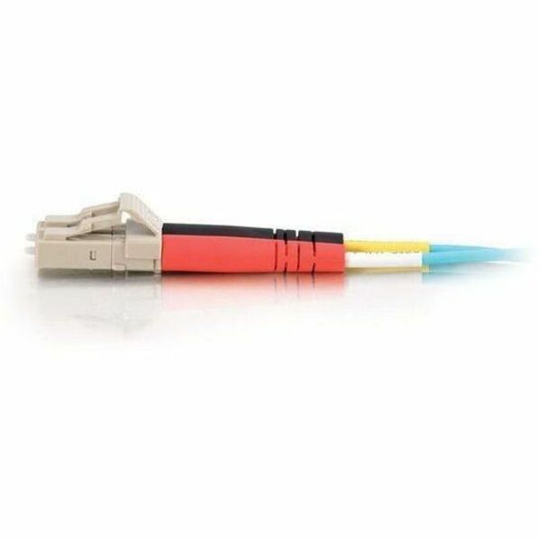 C2G 0.5m LC-LC 10Gb 50/125 Duplex Multimode OM3 Fiber Cable - Aqua - 1.6ft — 1110