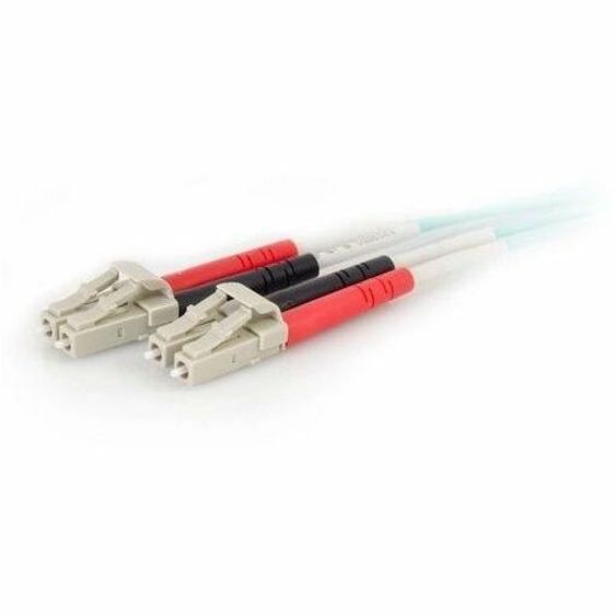 C2G 20m LC-LC 50/125 Duplex Multimode OM4 Fiber Cable - Aqua - 65ft — 1139