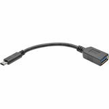 Eaton Tripp Lite Series USB-C to USB-A Adapter (M/F), USB 3.2 Gen 1 (5 Gbps), Thunderbolt 3 Compatible, 6-in. (15.24 cm) — U428-06N-F