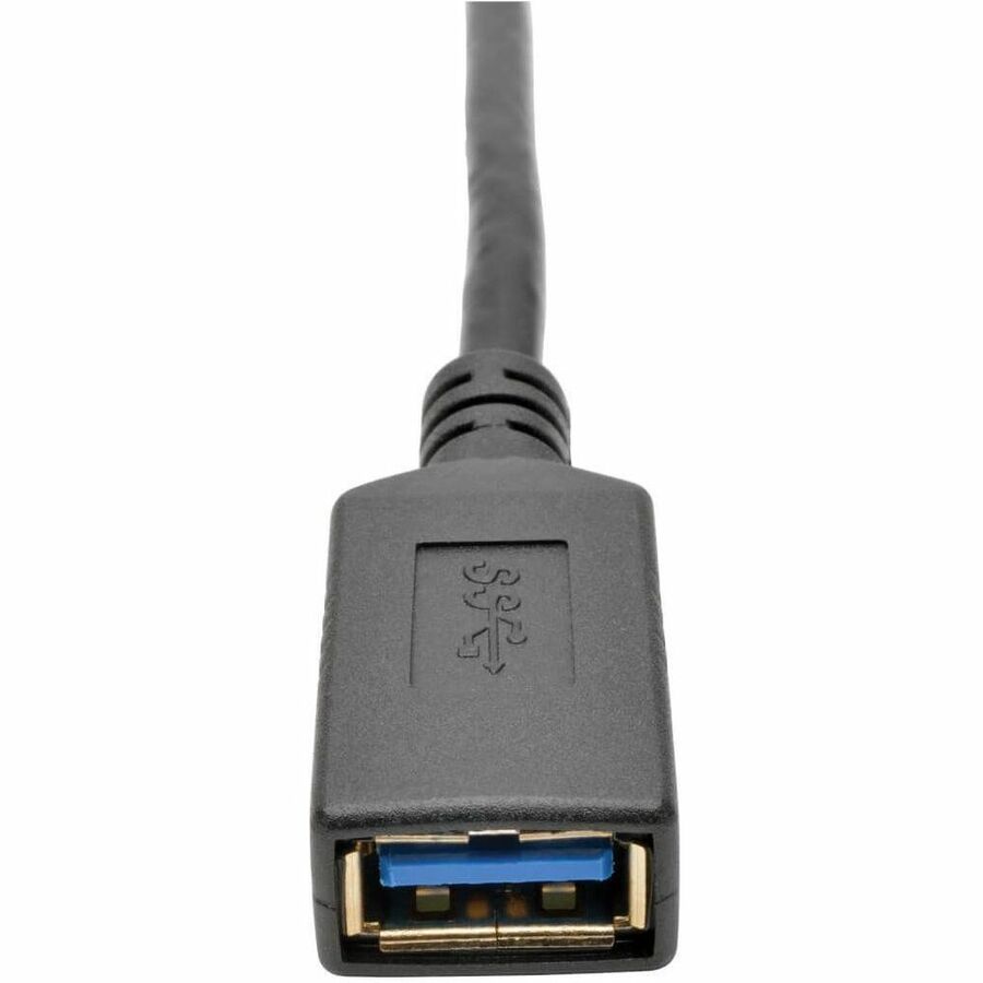 Eaton Tripp Lite Series USB-C to USB-A Adapter (M/F), USB 3.2 Gen 1 (5 Gbps), Thunderbolt 3 Compatible, 6-in. (15.24 cm) — U428-06N-F