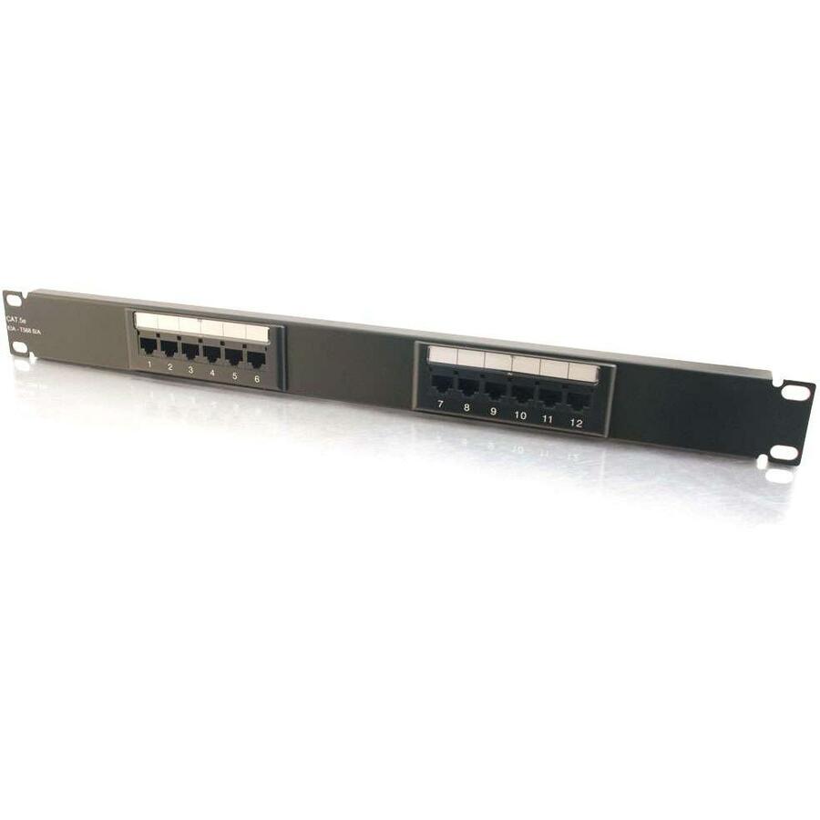 C2G 12-Port Cat5E 110-Type Patch Panel — 03850