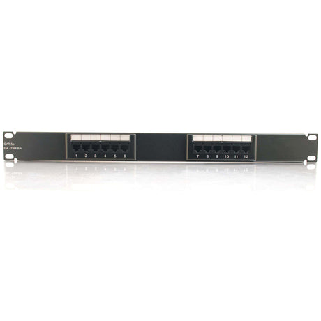 C2G 12-Port Cat5E 110-Type Patch Panel — 03850