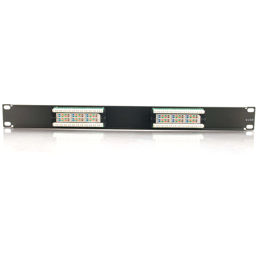 C2G 12-Port Cat5E 110-Type Patch Panel — 03850