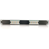 C2G 12-Port Cat5E 110-Type Patch Panel — 03850