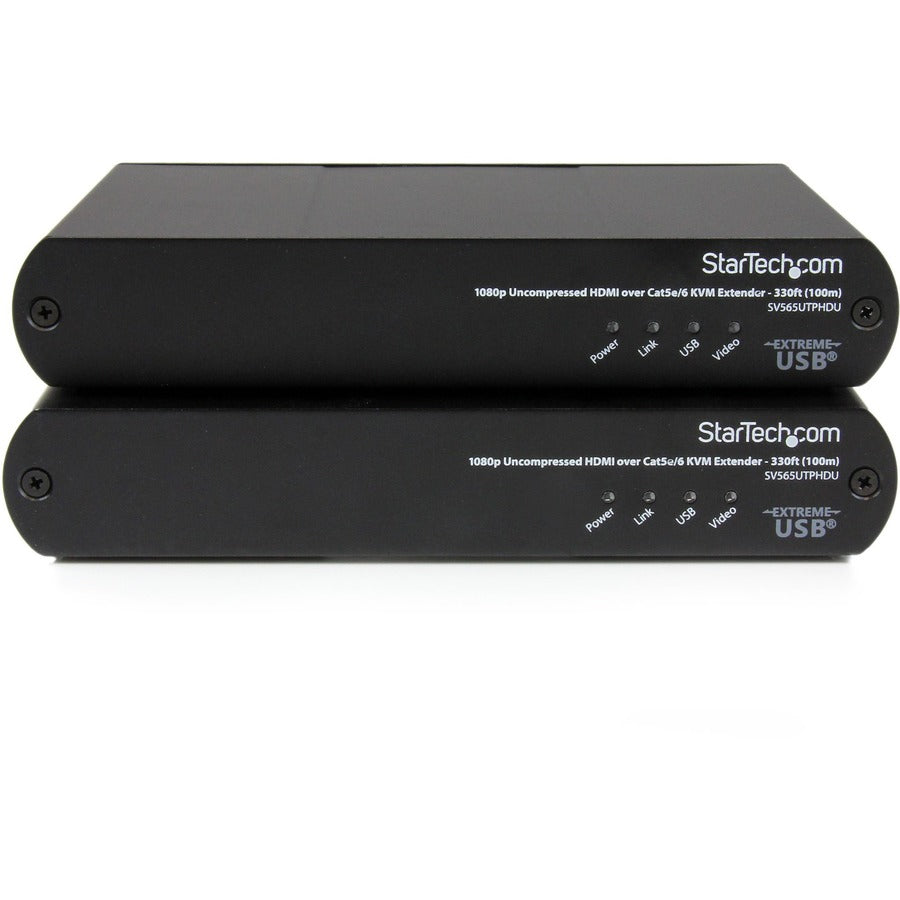 StarTech.com USB HDMI over Cat 5e / Cat 6 KVM Console Extender w/ 1080p Uncompressed Video - 330ft (100m) — SV565UTPHDU