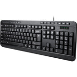 Adesso Spill-Resistant Multimedia Desktop Keyboard (USB) — AKB-132UB