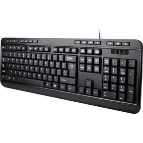 Adesso Spill-Resistant Multimedia Desktop Keyboard (USB) — AKB-132UB