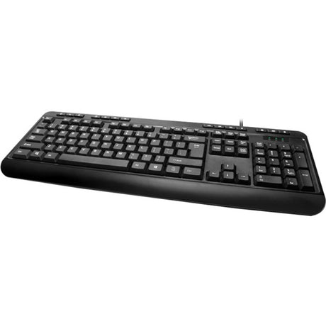 Adesso Spill-Resistant Multimedia Desktop Keyboard (USB) — AKB-132UB