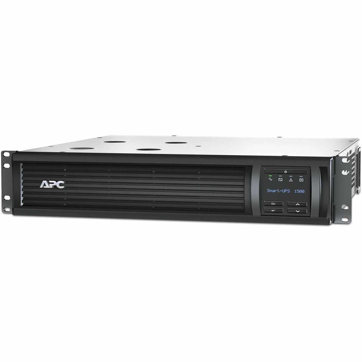 APC Smart-UPS, Line Interactive, 1500VA, Rackmount 2U, 120V, 6x NEMA 5-15R outlets, SmartSlot, AVR, LCD, W/L5-15P — SMT1500R2X122